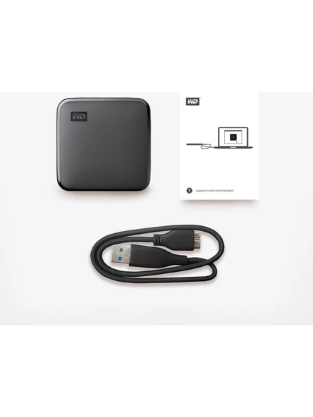 WD Elements SE 1TB WDBAYN0010BBK-WESN USB 3.0 Siyah Taşınabilir SSD Disk - 5