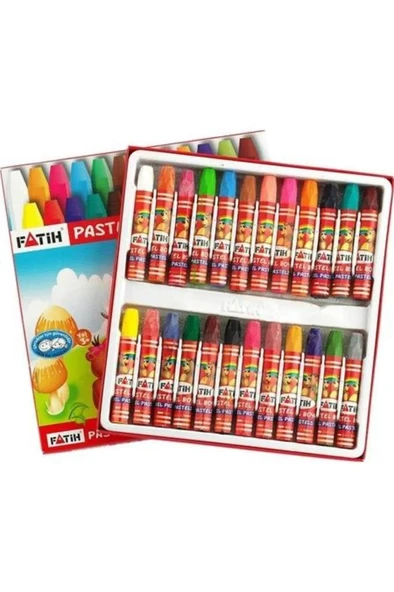 FATIH PASTEL BOYA KARTON KUTULU 24 RENK (50340) ürün görseli