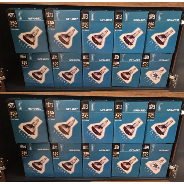 LIGTEX Infrared Kümes Isıtıcı Lamba 250W | Sadece Lamba - 3