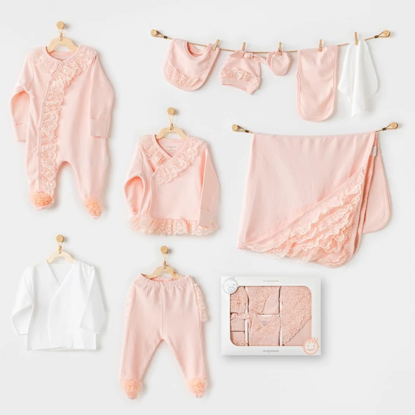 Kız Bebek Hastane Çıkışı 10 Parça Newborn AC25591 - 2