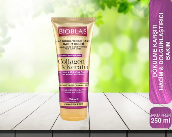 Bioblas Saç Dökülmesine Karşı Collagen&Keratin Bakım Kremi 250 ml