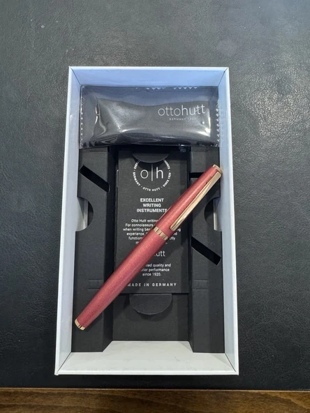 Otto Hutt Dizayn 6 Ruby Red Dolma Kalem Rose Gold B Uç OH 068-RR-RG - 5