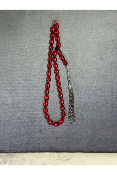 UÇAK CAMI TESBİH KIRMIZI RENKLİ T-96