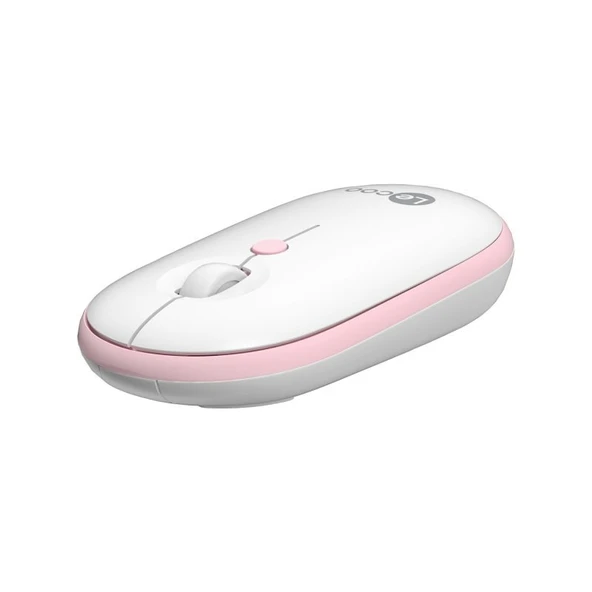 Lenovo Lecoo WS212 Kablosuz Mouse Beyaz & Pembe - 2