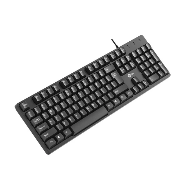 Lenovo Lecoo KB101 USB Kablolu Klavye Q Siyah - 3