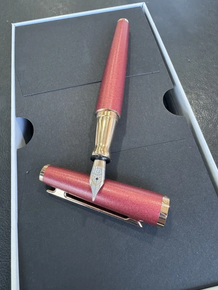 Otto Hutt Dizayn 6 Ruby Red Dolma Kalem Rose Gold B Uç OH 068-RR-RG - 6