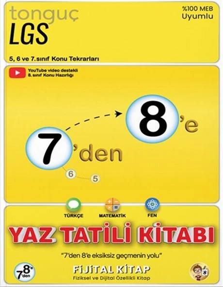 Tonguç 7 den 8 e Hazırlık Kitabı Tonguç Akademi