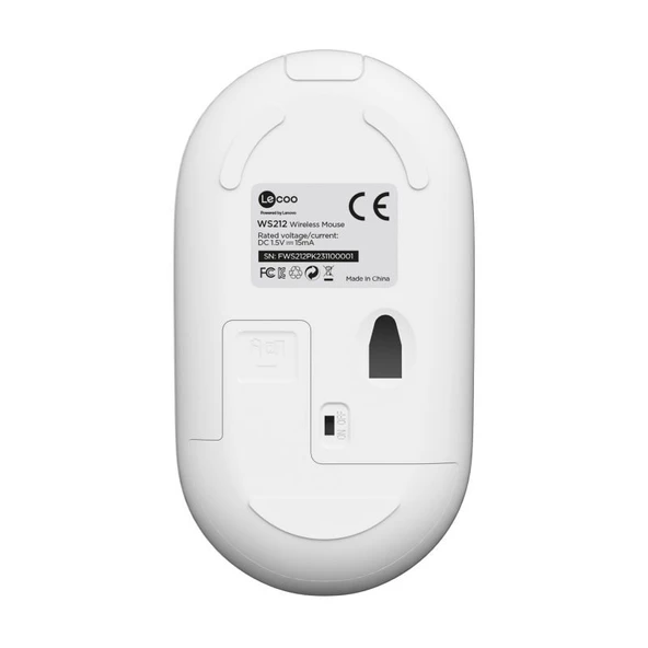 Lenovo Lecoo WS212 Kablosuz Mouse Beyaz & Pembe - 3