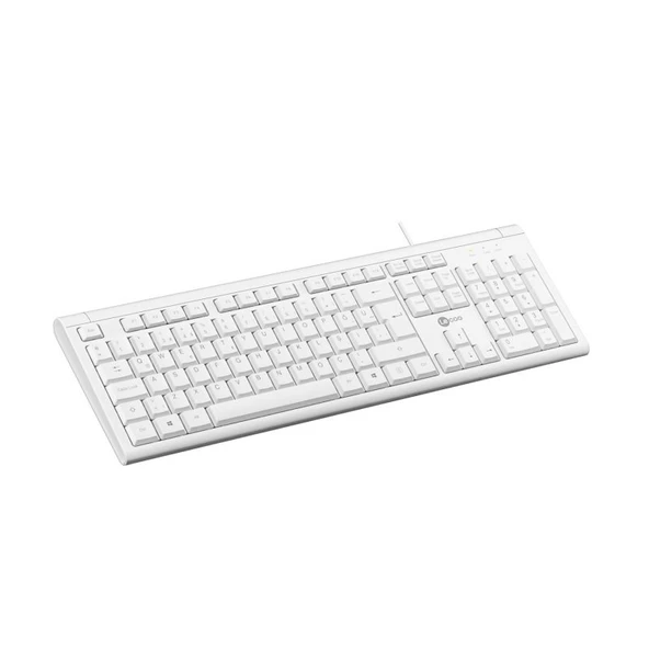 Lenovo Lecoo KB101 USB Kablolu Klavye Q Beyaz - 5