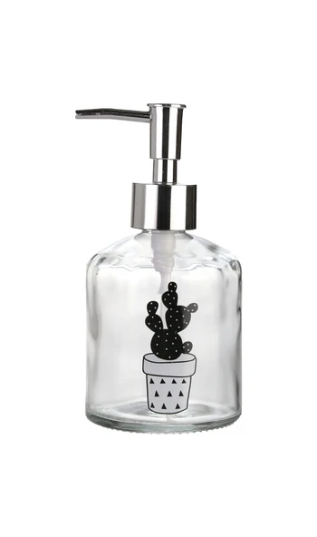 CAM SIVI SABUNLUK,KAKTÜS 2 DESEN 300ML BANYO SETİ  7,6X15,5CM - 3