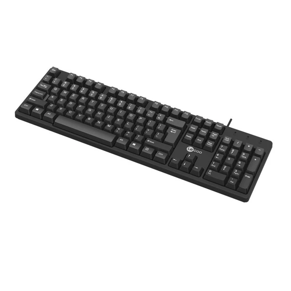 Lenovo Lecoo KB101 USB Kablolu Klavye Q Siyah - 5