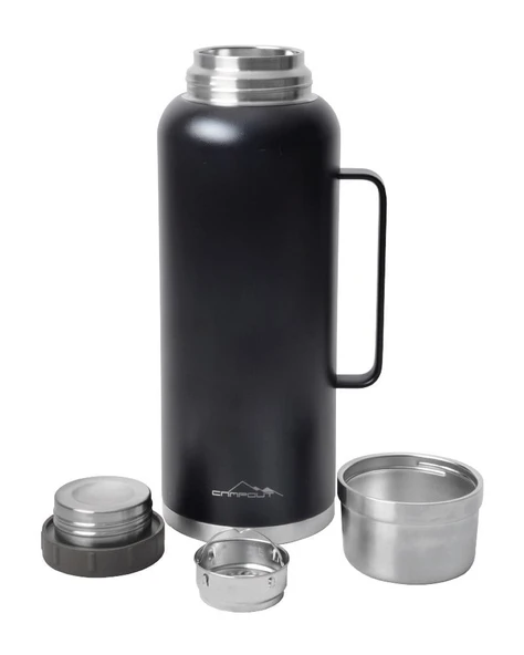 CAMPOUT ÇİFT KATMANLI TERMOS 2600 ML SİYAH - 2