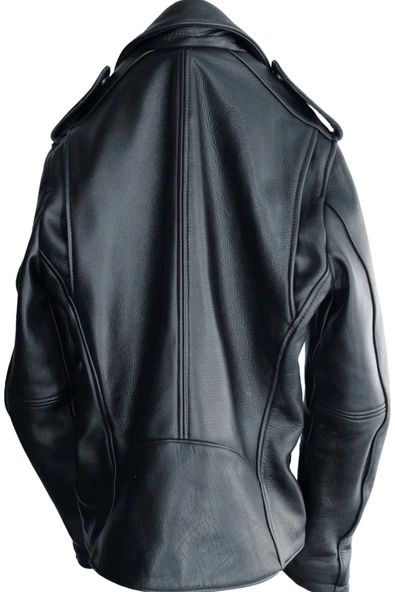 NYC GİYİM TEKSTİL Dana Derisi kalın biker mont motorcu - 3