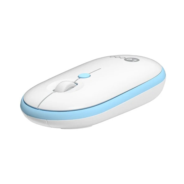 Lenovo Lecoo WS212 Kablosuz Mouse Beyaz & Mavi - 2