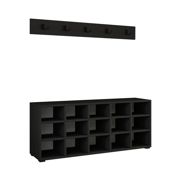 AY001 Talu Askılı Ayakkabılık, Çok Raflı Ayakkabılık Antrasit - 4