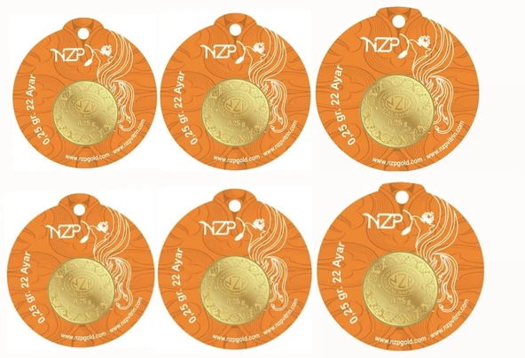 0.25 Gram Altın - 6 Adet