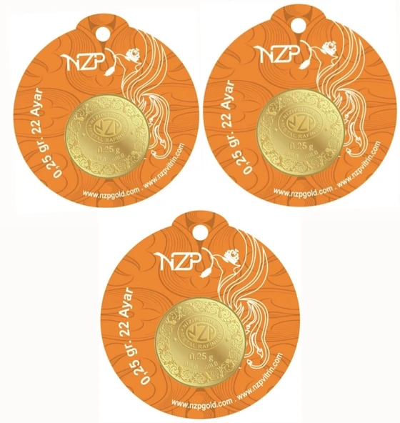 0.25 Gram Altın - 3 Adet