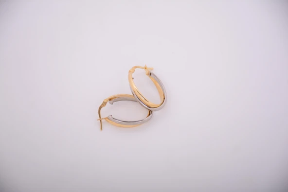 14 Ayar Altın Küpe OZDKUP016 - Resim 2