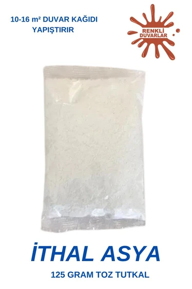 125 Gram Duvar Kağıdı Toz Tutkal 1 Adet İthal Asya Güçlü Yapışkanlı Tutunma Tutkal