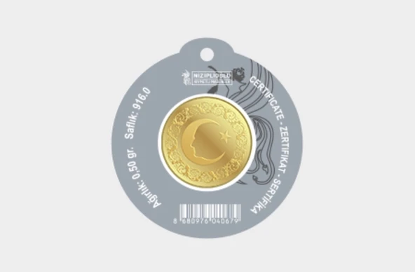 YARIM GRAM 22 AYAR ALTIN - 2 Adet - Resim 2