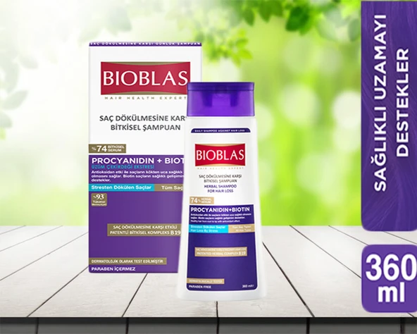 Bioblas Saç Dökülmesine Karşı Anti-stress Şampuan 360 ml 1 Adet
