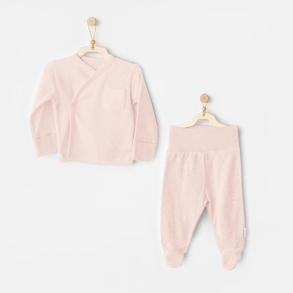 Bebek Zıbın Takım 2 Parça Side Snap Set Jacquard Basic AC25557 - Resim 5