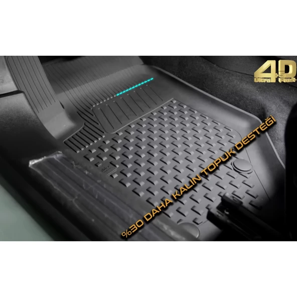 Sahler Peugeot 2008 2019+ Uyumlu 4.5d Premium Havuzlu Paspas ve Liner Marka 3D ÜST Bagaj Havuzu - Resim 8