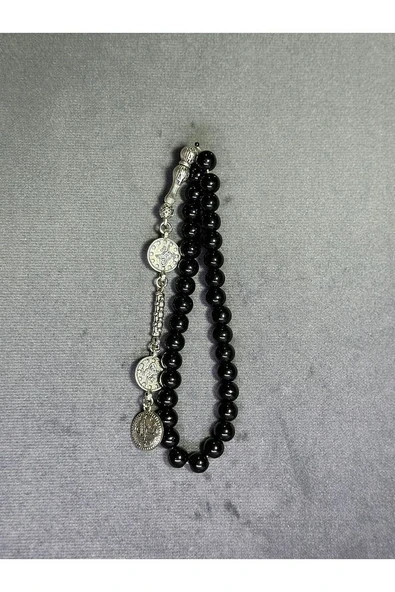 Oniks Taşı Tesbih Küre Kesim 7 MM x 7 MM - 2