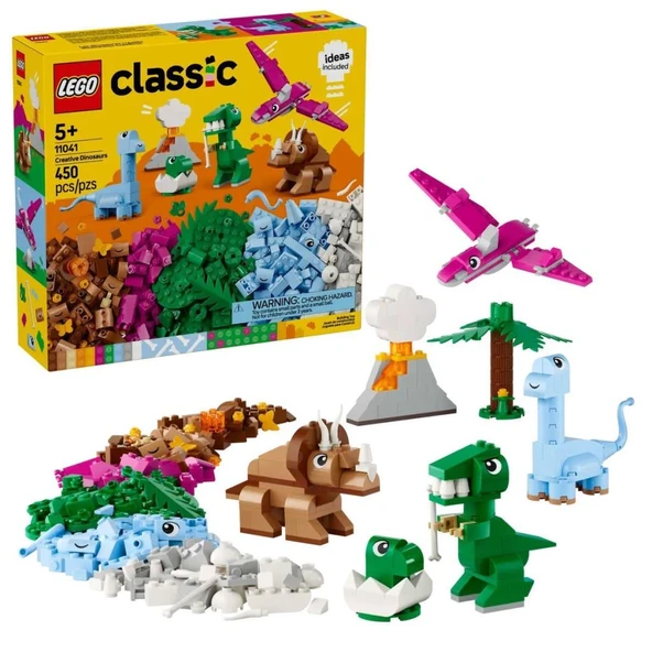 Nessiworld 11041 Lego Classic Yaratıcı Dinozorlar 450 parça +5 yaş