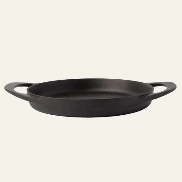 Pot Art, Çift Kulplu Tava, 22 Cm, Mat Siyah - 2