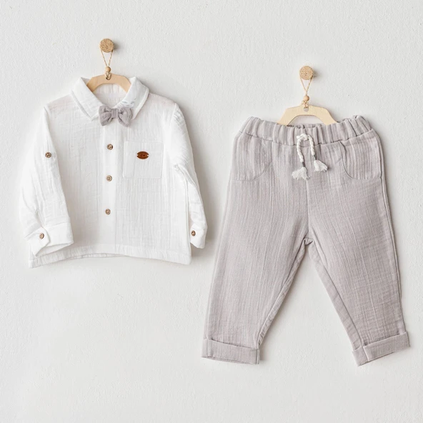 Erkek Bebek Takım 2 Parça Muslin AC25622 ürün görseli