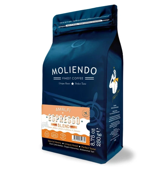 MOLIENDO 250gr AMALFİ ESPRESSO BLEND ÇEKİRDEK KAHVE