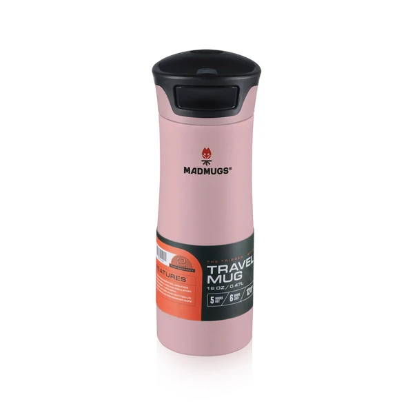 MADMUGS Travel Mug Termos Bardak 0,47lt-Pembe - 3