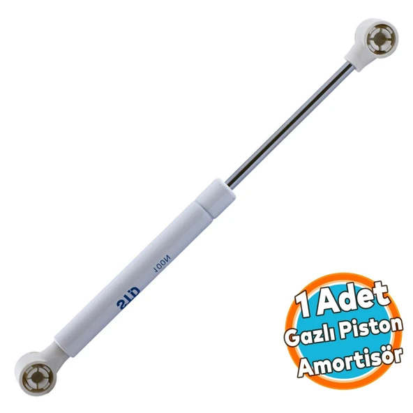 Kapak Dolap Amortisörü Gazlı Piston Hidroliği Beyaz (27 cm 100N)