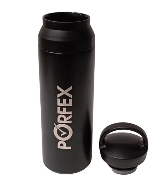 PORFEX 2350 MAT SİYAH ÇELİK TERMOS - 2