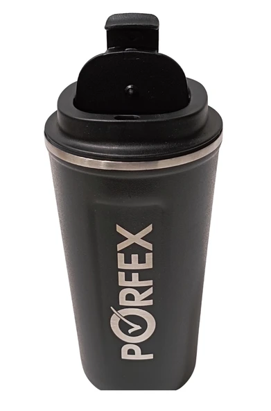 PORFEX 5553 SİYAH ÇELİK TERMOS - 2