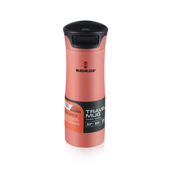 MADMUGS Travel Mug Termos Bardak 0,47lt-Turuncu - 3