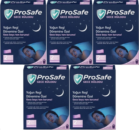 Prosafe Gece Külodu / Külot (Yoğun Regl Dönemine Özel) (10 Lu Set) (5PK*2)