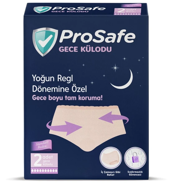 Prosafe Gece Külodu / Külot (Yoğun Regl Dönemine Özel) (6 Lı Set) (3PK*2) - 3