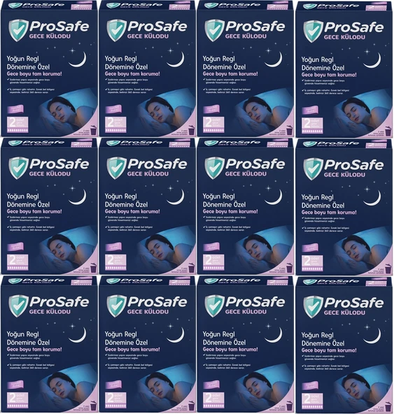 Prosafe Gece Külodu / Külot (Yoğun Regl Dönemine Özel) (24 Lü Set) (12PK*2)