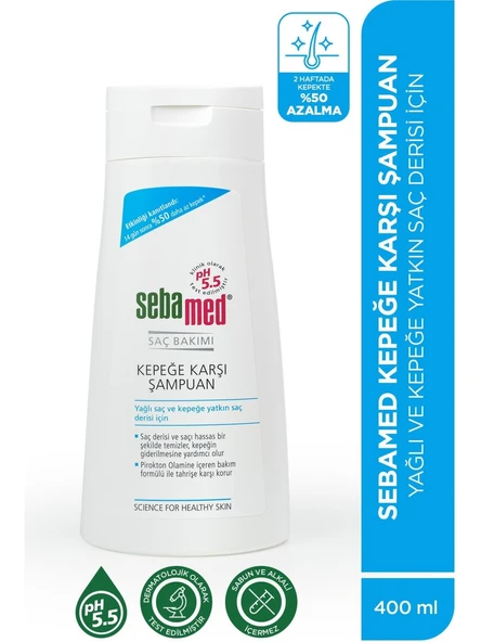 Sebamed Şampuan 400ML Kepeğe Karşı ve Yağlı Saç Tipleri için (4 Lü Set) - 3