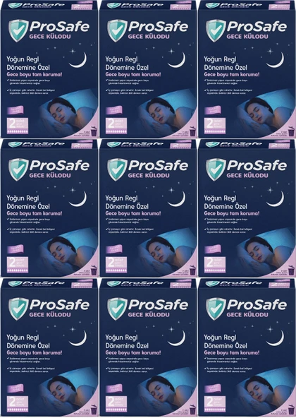 Prosafe Gece Külodu / Külot (Yoğun Regl Dönemine Özel) (18 Li Set) (9PK*2)