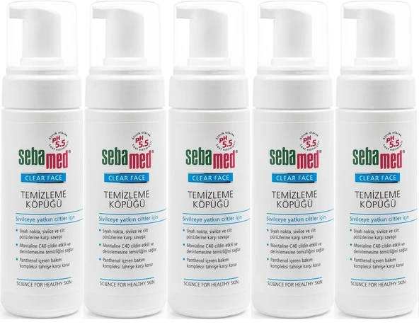 Sebamed Clear Face Yüz Temizleme Köpüğü 150ML (5 Li Set)