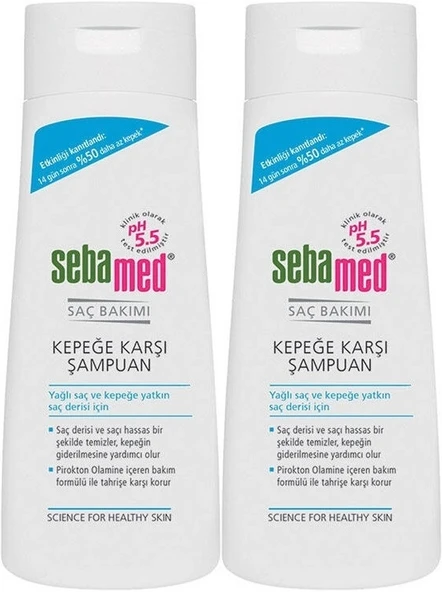 Sebamed Şampuan 400ML Kepeğe Karşı ve Yağlı Saç Tipleri için (2 Li Set)