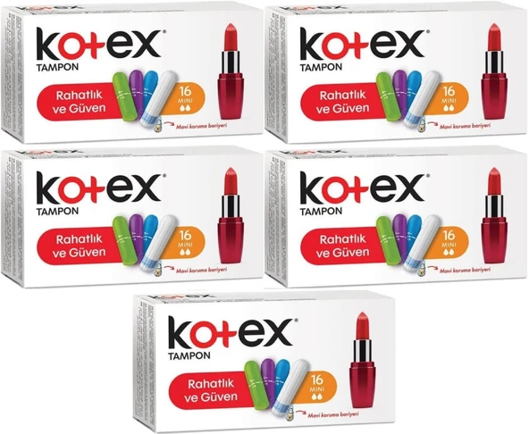 Kotex Tampon Mini 80 Li Set (5PK*16)