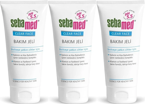 Sebamed Clear Face Bakım Jeli 50ML (3 Lü Set)