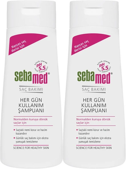 Sebamed Şampuan 400ML Hergün Kullanım (Tüm Saç Tipleri için) (2 Li Set)