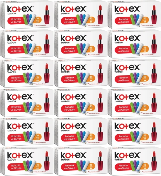 Kotex Tampon Mini 288 Li Set (18PK*16)