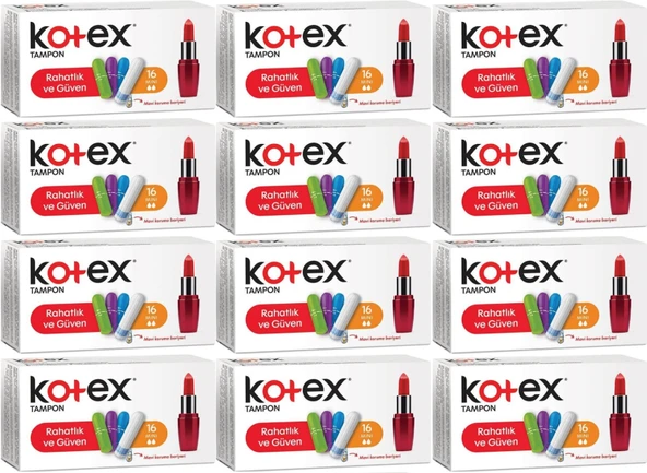 Kotex Tampon Mini 192 Li Set (12PK*16)