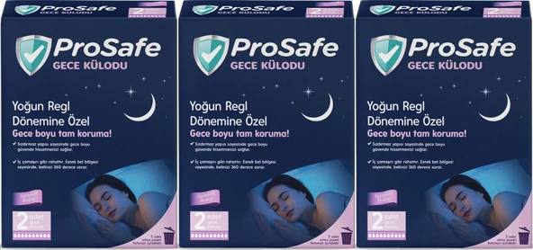 Prosafe Gece Külodu / Külot (Yoğun Regl Dönemine Özel) (6 Lı Set) (3PK*2)